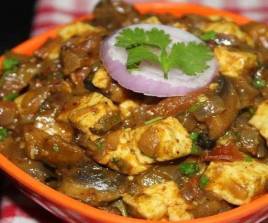 Paneer mushroom Masala